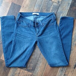 Hollister Women's Skinny Jeans in Deep Blue